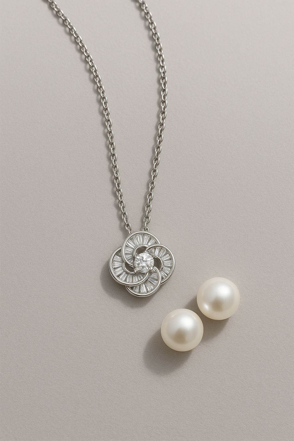 Sterling Diamond Silver Pendant