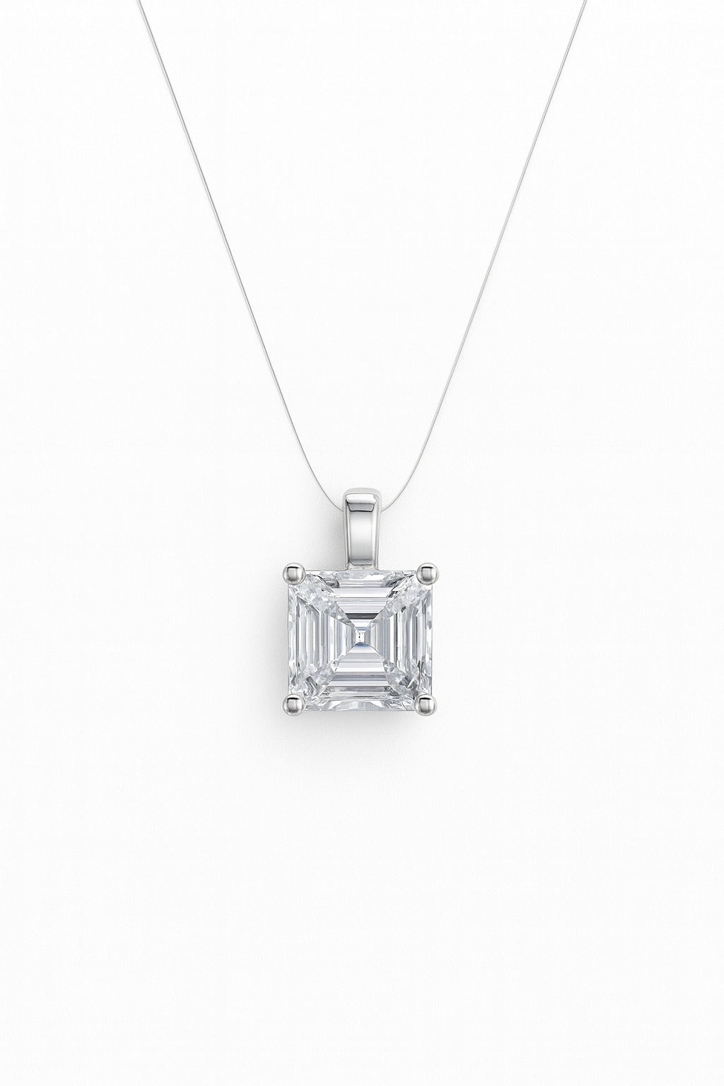 Classic Cushion Silver Pendant