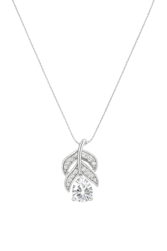 Mini Spark Diamond Silver Pendant