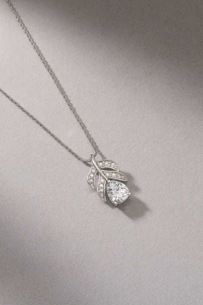Mini Spark Diamond Silver Pendant