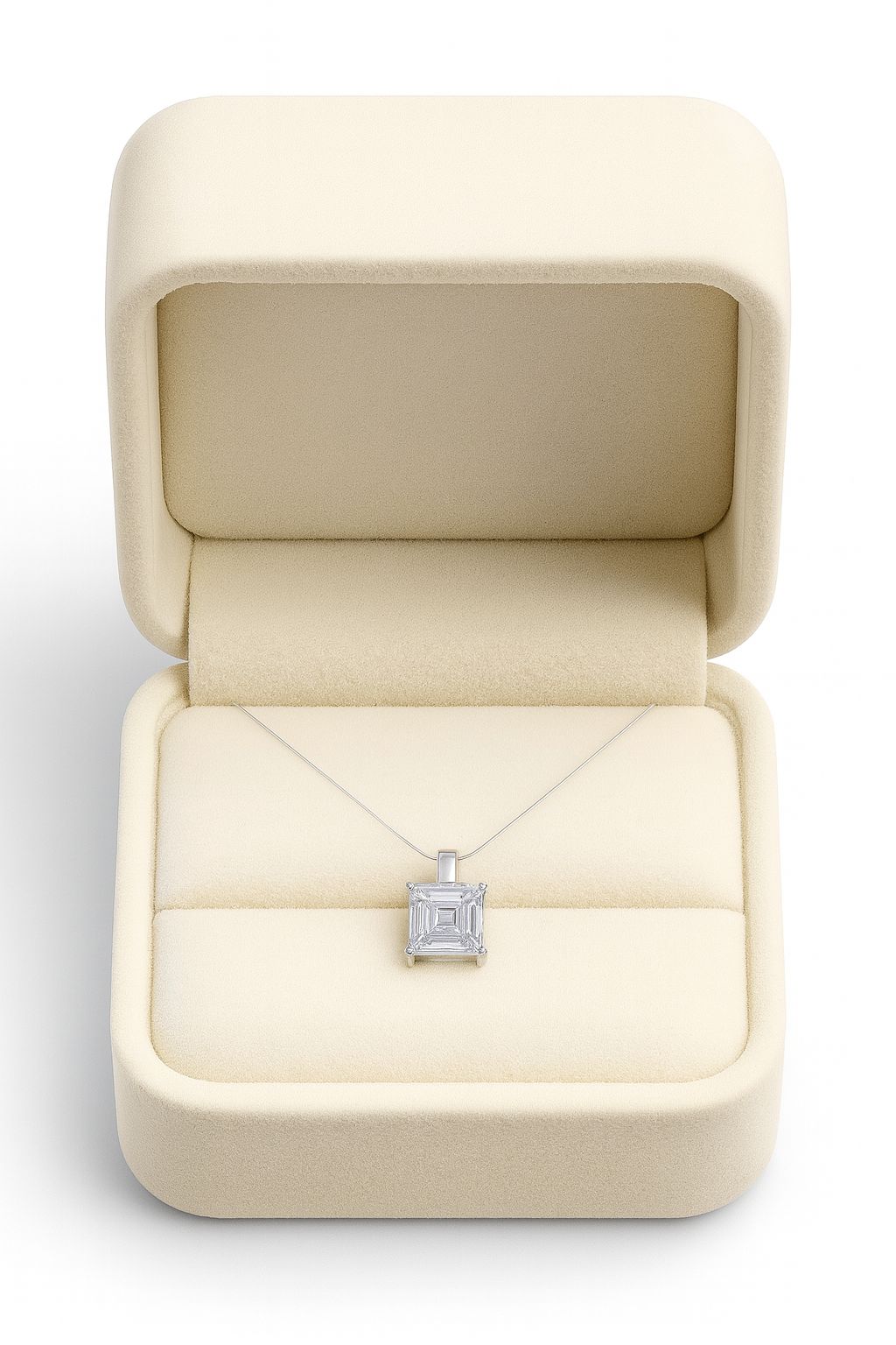 Classic Cushion Silver Pendant