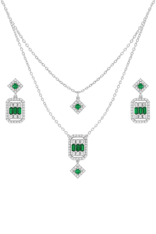 Celeste Pure Silver Pendant Set