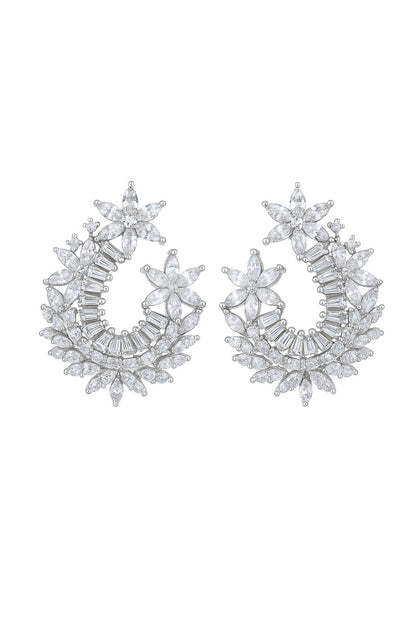 Whisper Shine Diamond Studs Silver Earrings