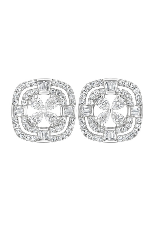 STUNNING STUDS SILVER EARRINGS