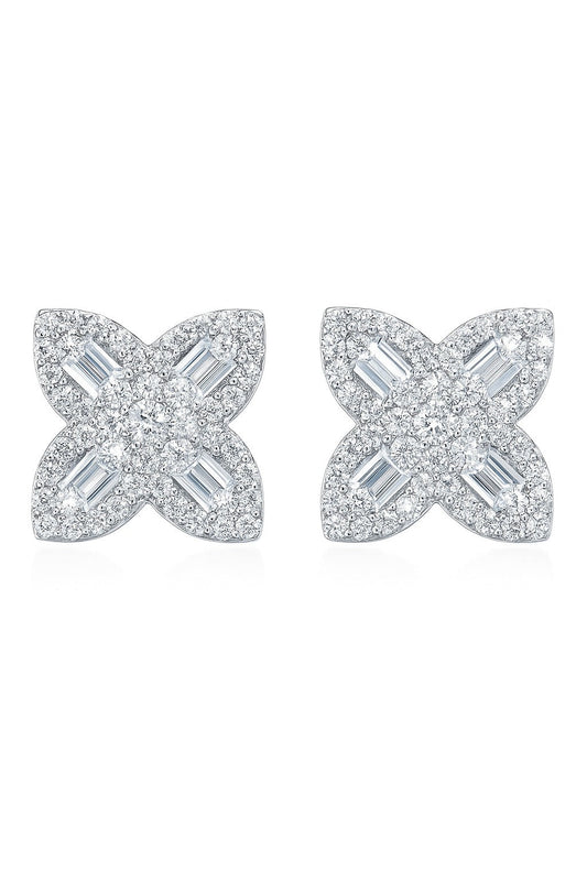 SCULPTED SILVER STUDS SILVER EARRINGS