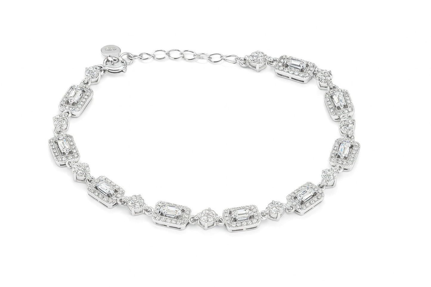 Forever Linked Diamond Silver Bracelet
