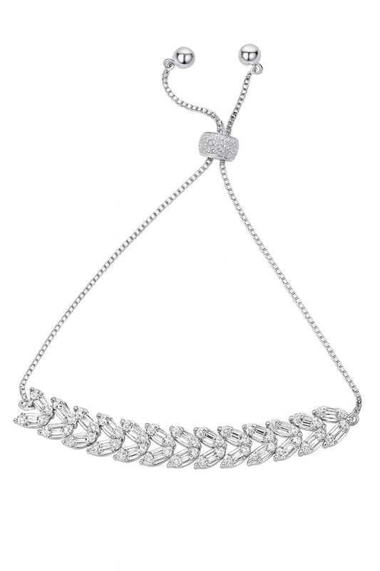 Pure Shine Diamond Silver Bracelet