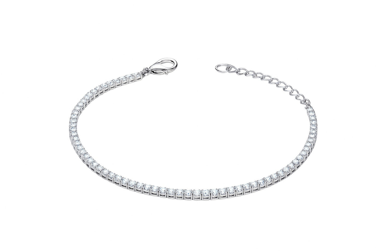 Eternal Diamond Tennis Silver Bracelet
