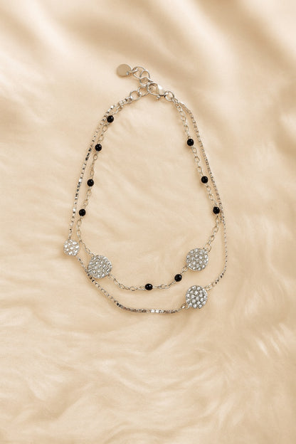 Dazzle Mangalsutra Silver Bracelet