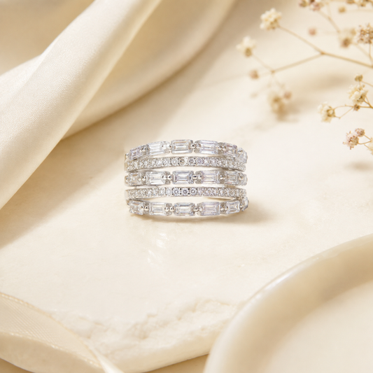 Forever Flicker Diamond Silver Ring
