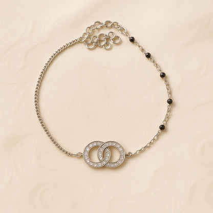 Infinity Mangalsutra Silver Bracelet