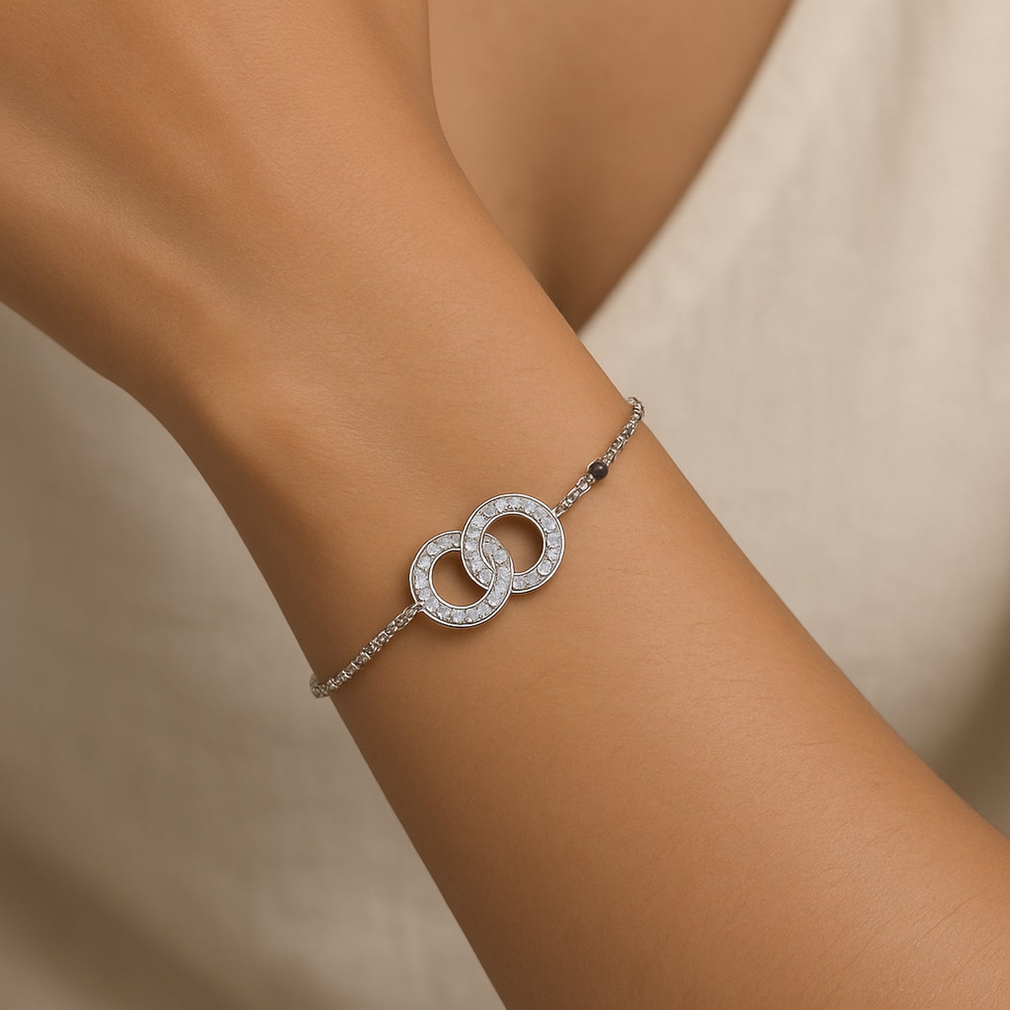 Infinity Mangalsutra Silver Bracelet