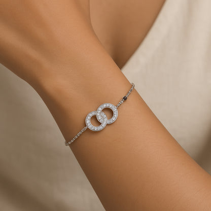 Infinity Mangalsutra Silver Bracelet